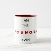 私は***若い***ツインの"MUG"です ツートーンマグカップ (中央)