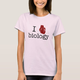 私は-解剖ハートの…生物学を愛します! Tシャツ