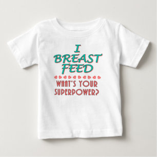 "私は"超出力のベビーの服装を母乳で育てます ベビーTシャツ