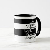 私は、非常に支持されて、深く愛されて非常に賛美されます マグカップ (正面右)