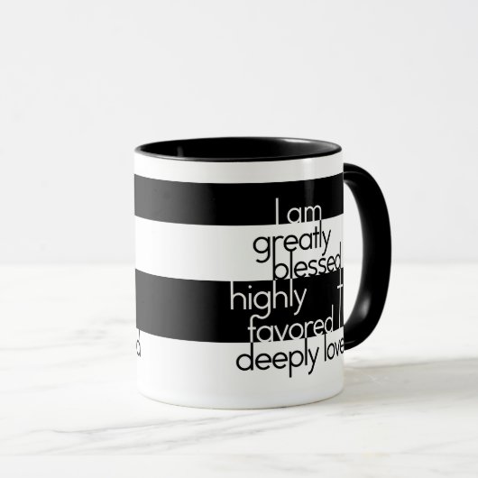 私は、非常に支持されて、深く愛されて非常に賛美されます マグカップ (正面右)