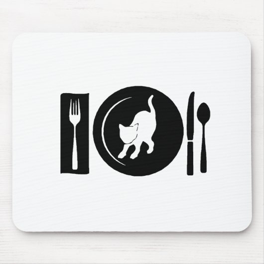 私は…食べます マウスパッド (正面)