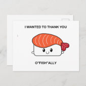 私は"魚感謝してい"を望んでいた – SuzietheSushi ポストカード (正面/裏面)