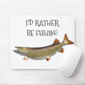 私は「魚釣り」になりたい マウスパッド (マウス)