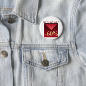 私は-60%で私の最も最高のな仕事をします、 缶バッジ (インサイチュ)