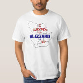 私は「78のブリザードを生き延びました Tシャツ (正面)