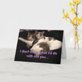 "私は" AbbieおよびMomoの挨拶状を知っていません カード (黄色い花)