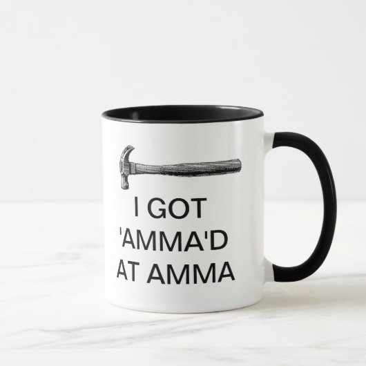 私は「AMMAのAMMA'Dを得ました マグカップ (右)