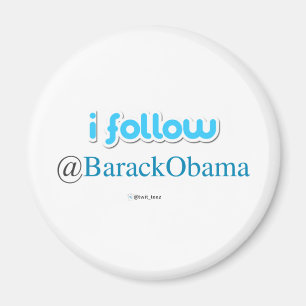私は@BarackObamaを後を追います マグネット