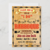 "私は" BBQ 招待状 (正面)