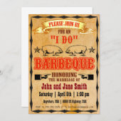 "私は" BBQ 招待状 (正面/裏面)