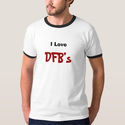 私は、DFB愛します Tシャツ (正面)