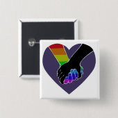 私は@HugoDrawsによってあなたの手(v.2)を握っています 缶バッジ (正面&裏面)