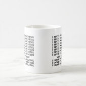 私は/Iプログラミング愛プログラミングを憎みます コーヒーマグカップ (中央)