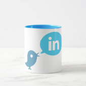 "私は#in" - Twitter及びLinkedInのマグです マグカップ (中央)