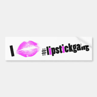 私は#lipstickgangのバンパーステッカーを愛します バンパーステッカー
