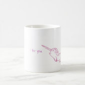 "私は" Narwhal好みます コーヒーマグカップ (中央)