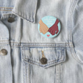 私は@Pix3lradioによってあなたの手を握っています 缶バッジ (インサイチュ)