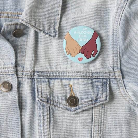 私は@Pix3lradioによってあなたの手を握っています 缶バッジ (インサイチュ)