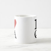 私は❤️QAが大好き – 品質保証部MAG コーヒーマグカップ (中央)