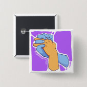 私は@Radio_Chioによってあなたの手を握っています 缶バッジ (正面&裏面)