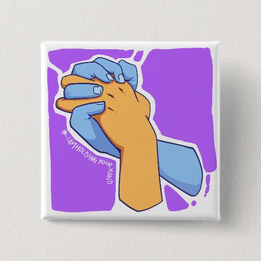 私は@Radio_Chioによってあなたの手を握っています 缶バッジ (正面)