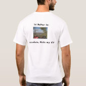 、私は…、Ridin私のATVどこでもむしろあります Tシャツ (裏面)