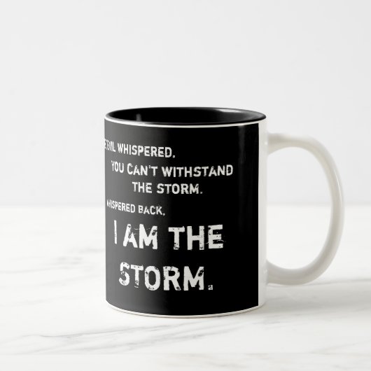 私は『Storm Lion Mug Black and White』 ツートーンマグカップ (右)