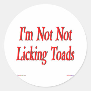 私は、Toadsのステッカーを舐めていない ラウンドシール