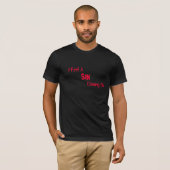 私はAのオンTワイシャツを来る罪を感じます Tシャツ (正面フル)