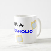 私はAの仕事中毒のマグです コーヒーマグカップ (正面右)