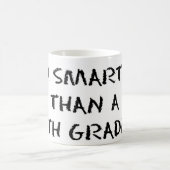 私はAの5年生のマグより頭が切れるです コーヒーマグカップ (中央)