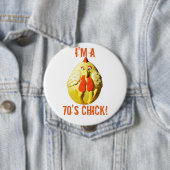 私はAの70年代の(か。)ひよこです 缶バッジ (インサイチュ)