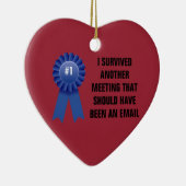 私はaべきである別の会合を生き延びました セラミックオーナメント (右)