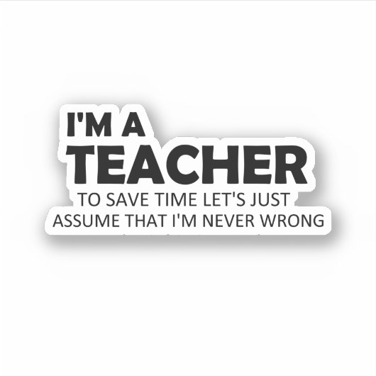 私はA先生おもしろい諺引用文ギフトアイディア シール (正面)