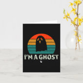 私はA幽霊おもしろい諺ヴィンテージハロウィーンコスト カード (黄色い花)