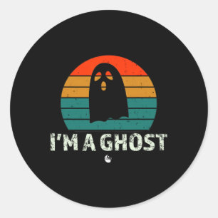 私はA幽霊おもしろい諺ヴィンテージハロウィーンコスト ラウンドシール