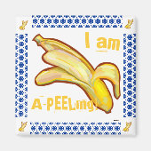 私はA-PEELing Banana マグネット (正面)