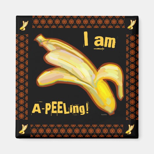 私はA-PEELing Bananas マグネット (正面)