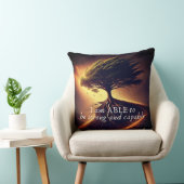 私はABLE – 強さと平和の確認枕 クッション (椅子)