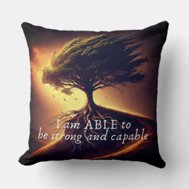 私はABLE – 強さと平和の確認枕 クッション