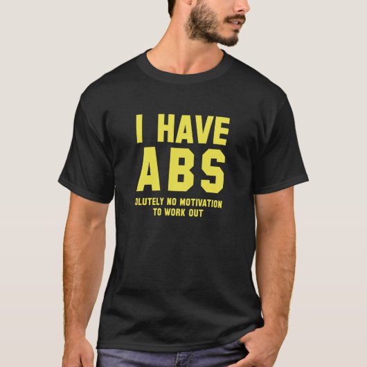 私はAbsを持っている Tシャツ (正面)
