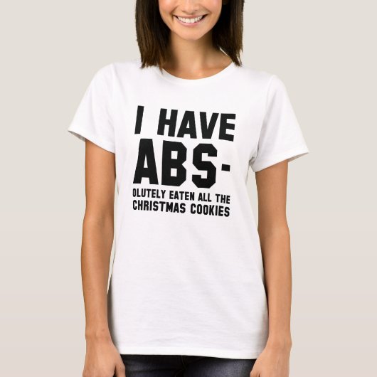 私はAbsを持っている Tシャツ (正面)