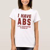 私はAbsを持っている Tシャツ (正面)