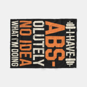 私はAbs-Olually Noアイディア私はGym Funnを行っている フリースブランケット (正面(横))