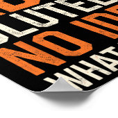 私はAbs-Olually Noアイディア私はGym Funnを行っている ポスター (角)