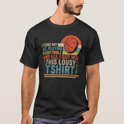私はAclのバスケットボールの遊外科手術を無効にした Tシャツ (正面)