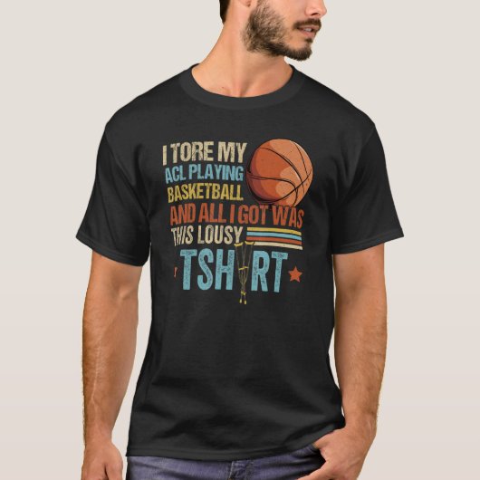 私はAclのバスケットボールの遊外科手術を無効にした Tシャツ (正面)