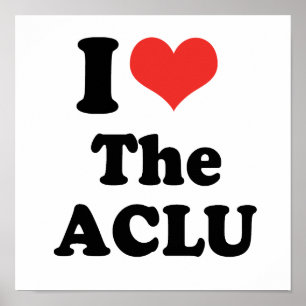私はACLU - .PNG --を愛します ポスター