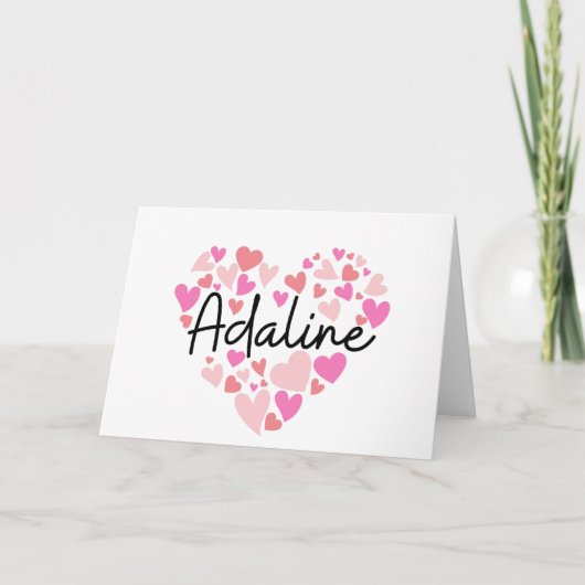 私はAdalineが大好き – ハートはAdaline ノートカード (正面)
